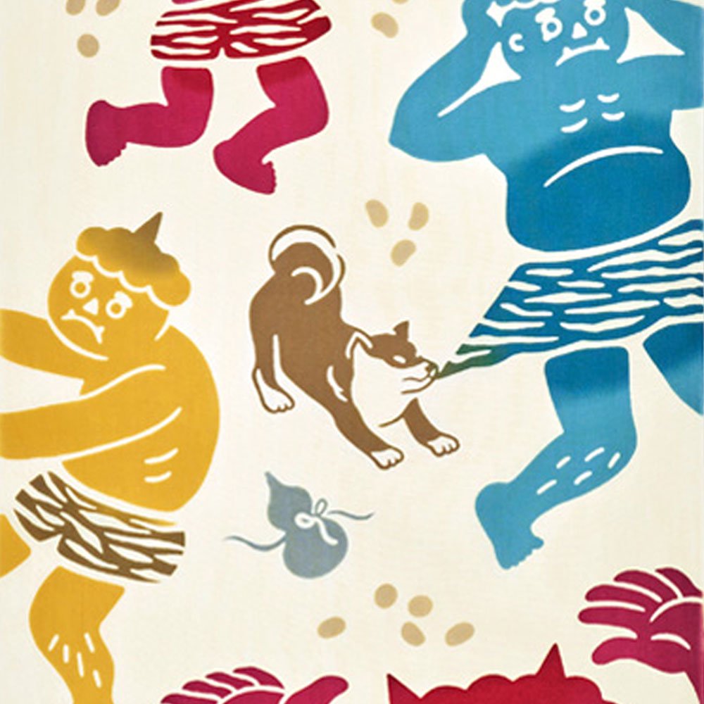 注染手ぬぐい 節分鬼退治 日本製-商品画像