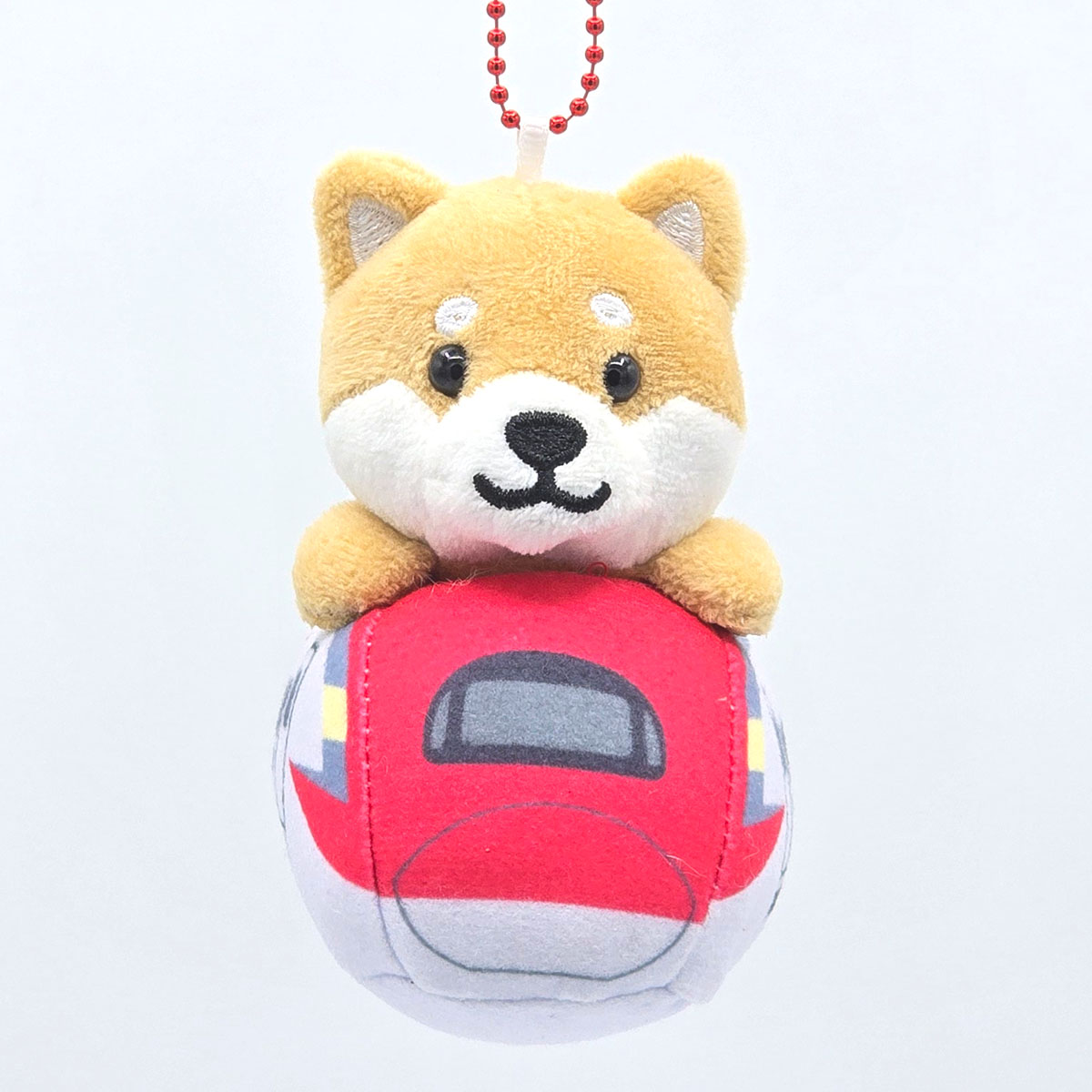 旅するマメしば E6系 ぬいぐるみボールチェーンキーホルダー-商品画像