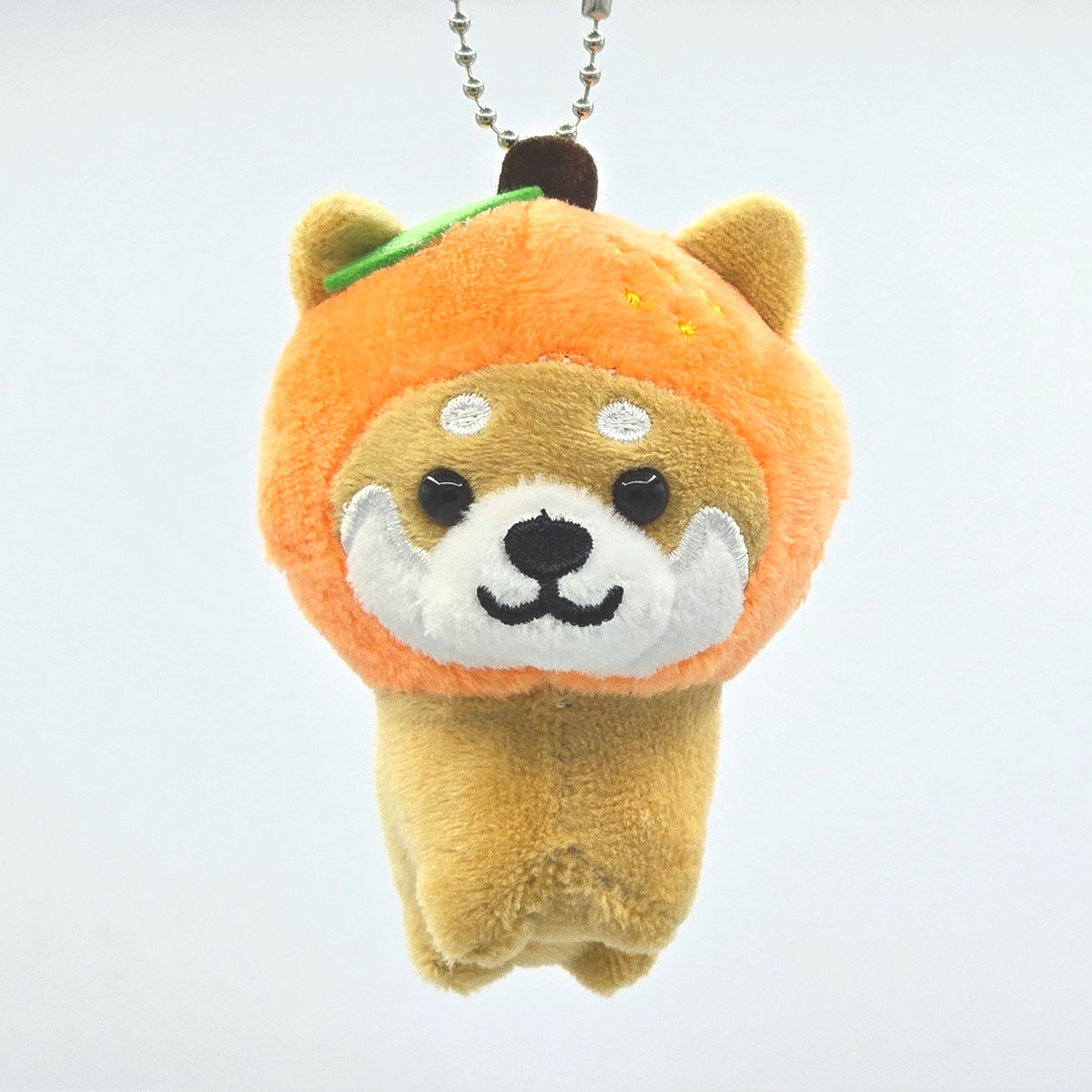 旅するマメしば みかん ぬいぐるみボールチェーンキーホルダー-商品画像