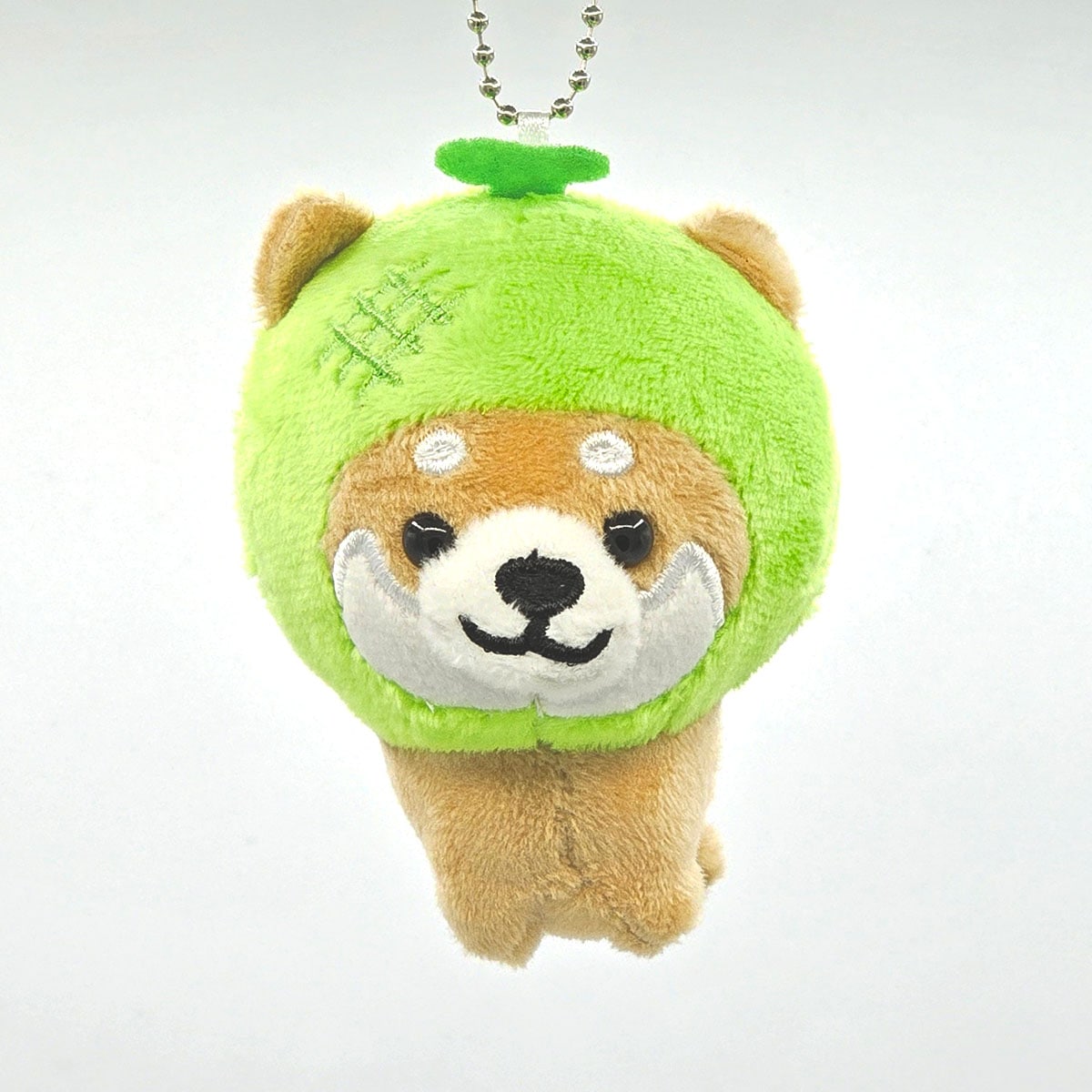旅するマメしば メロン ぬいぐるみボールチェーンキーホルダー-商品画像