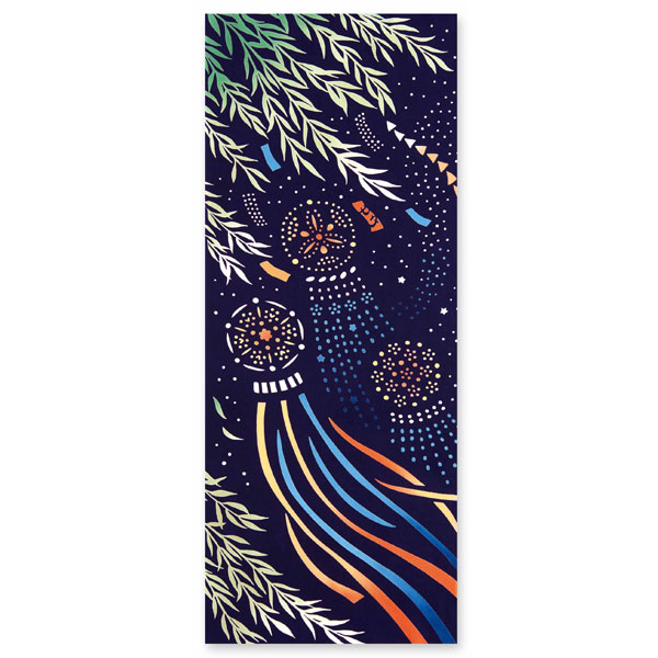 注染手ぬぐい 七夕星飾り 七夕 日本製-商品画像