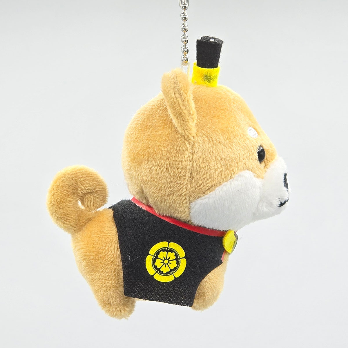 旅するマメしば 織田信長 ぬいぐるみボールチェーンキーホルダー-商品画像