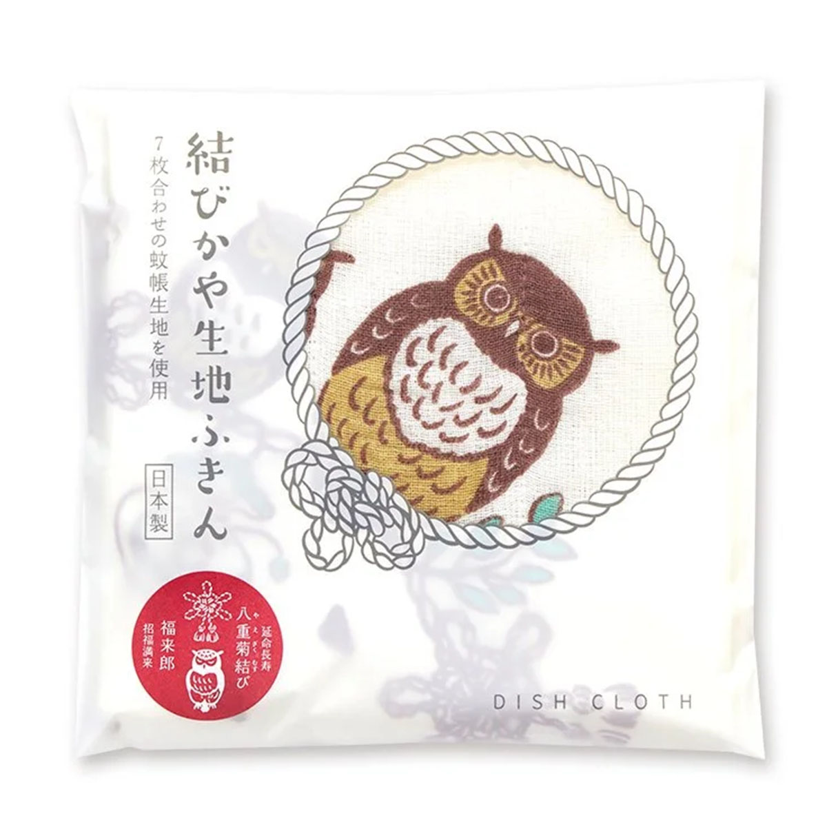 【かやふきん】結びかや生地ふきん -商品画像