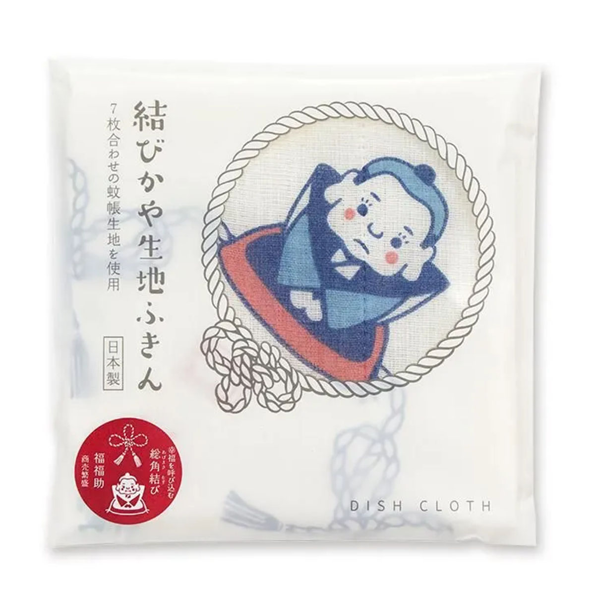 【かやふきん】結びかや生地ふきん -商品画像