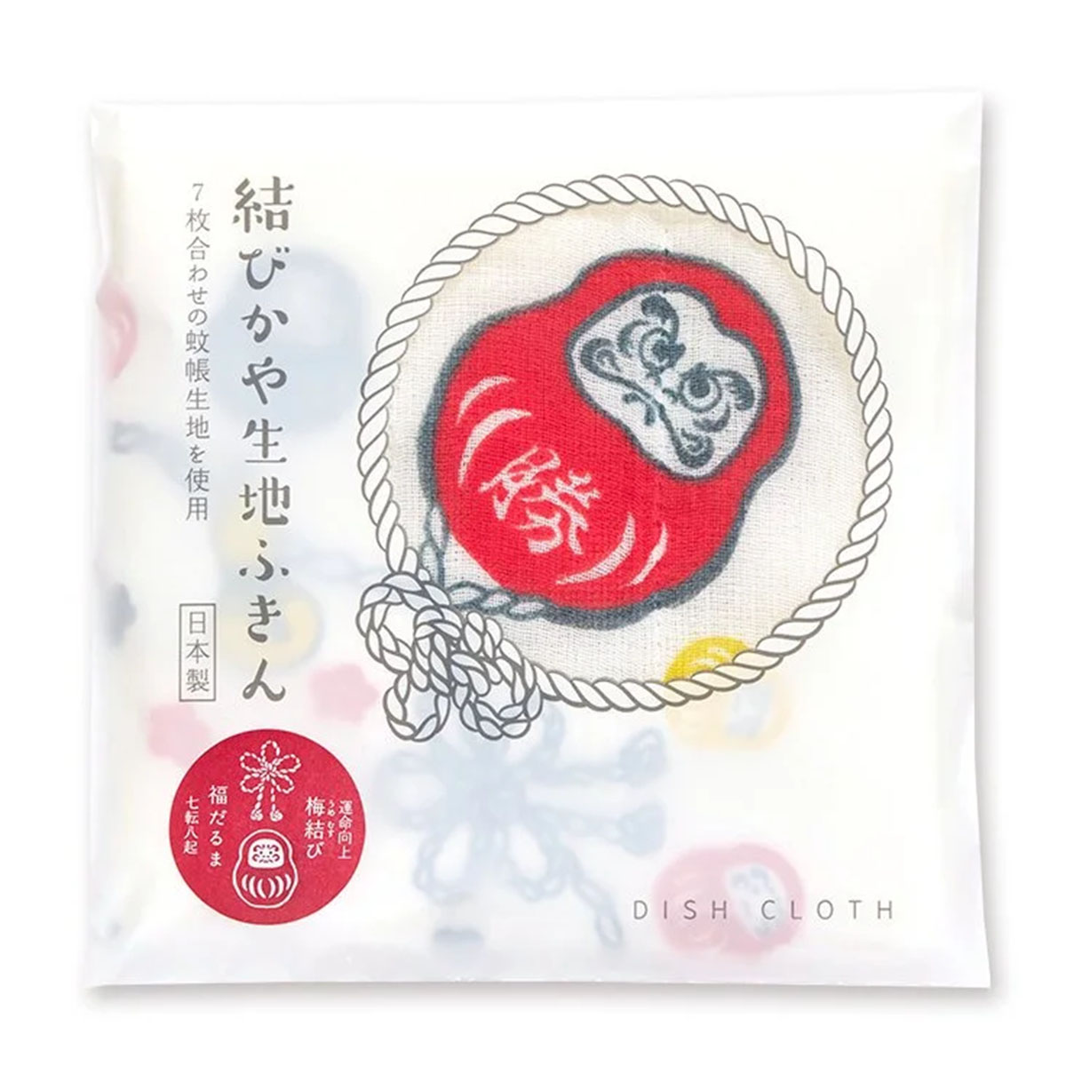 【かやふきん】結びかや生地ふきん -商品画像