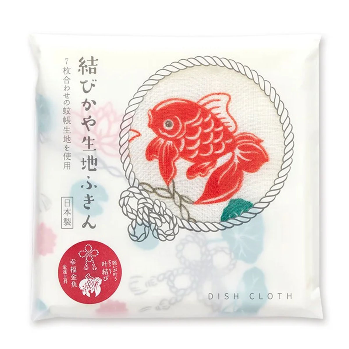 【かやふきん】結びかや生地ふきん -商品画像