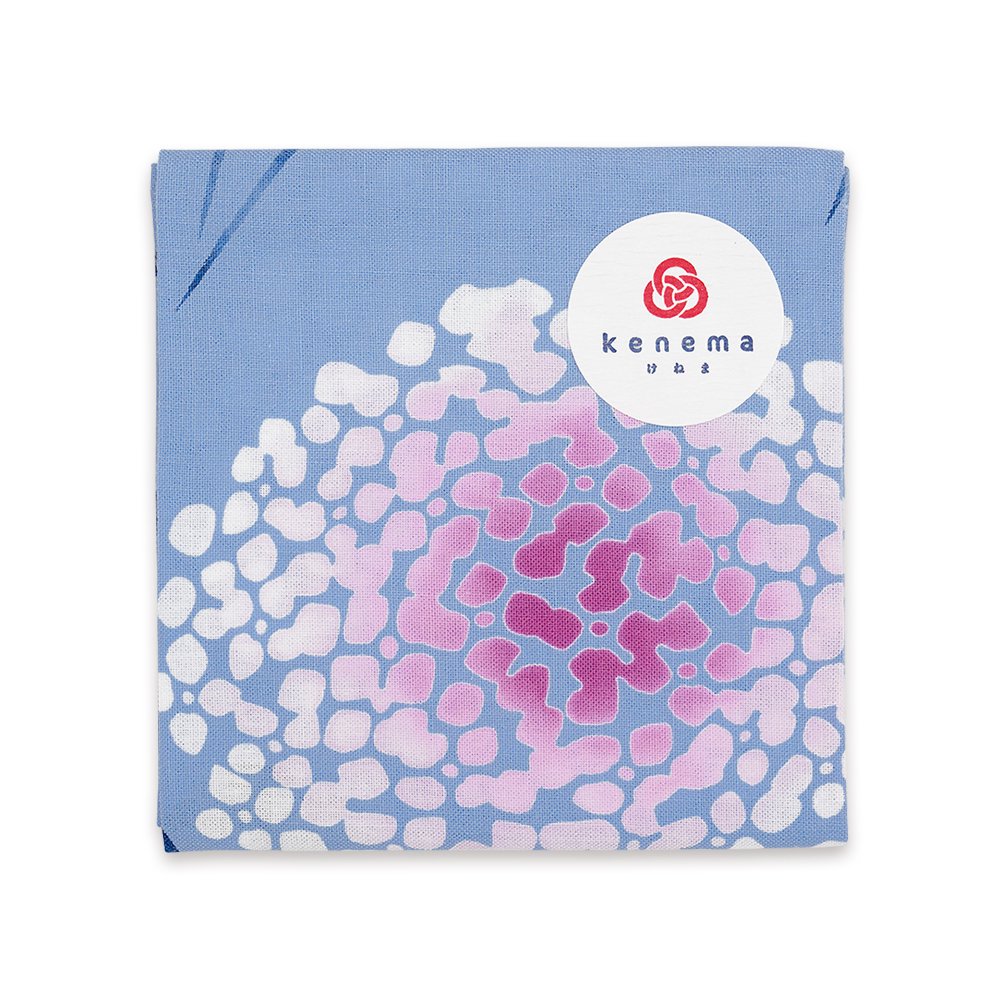 注染はんかち 燕紫陽花 日本製-商品画像