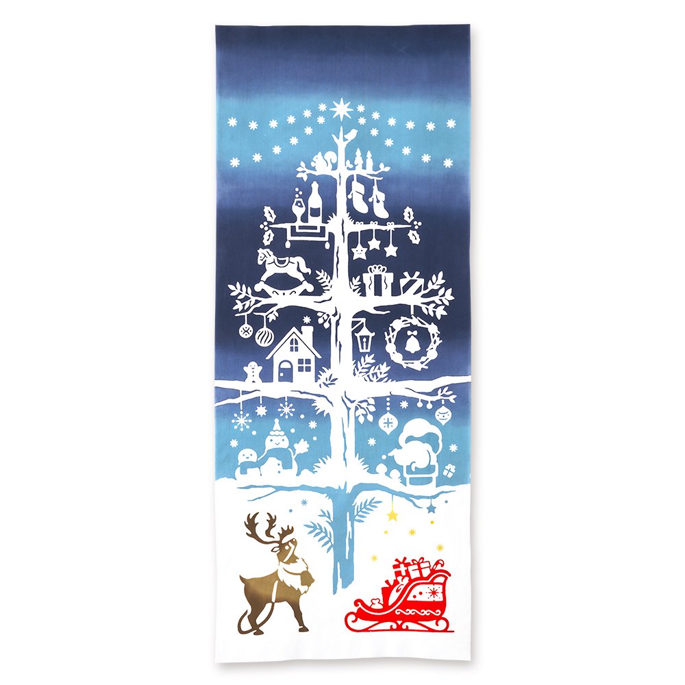 注染手ぬぐい クリスマスHoly nightホーリーナイト 日本製-商品画像