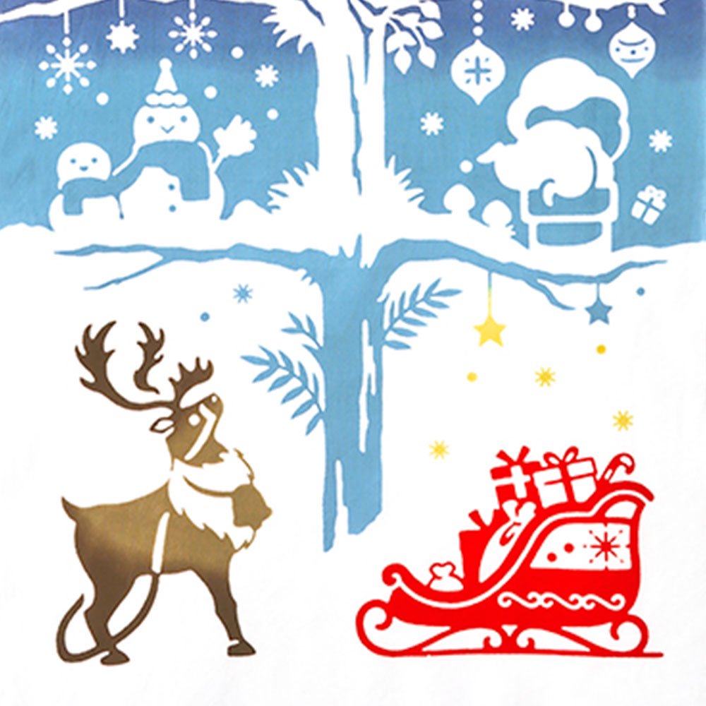 注染手ぬぐい クリスマスHoly nightホーリーナイト 日本製-商品画像