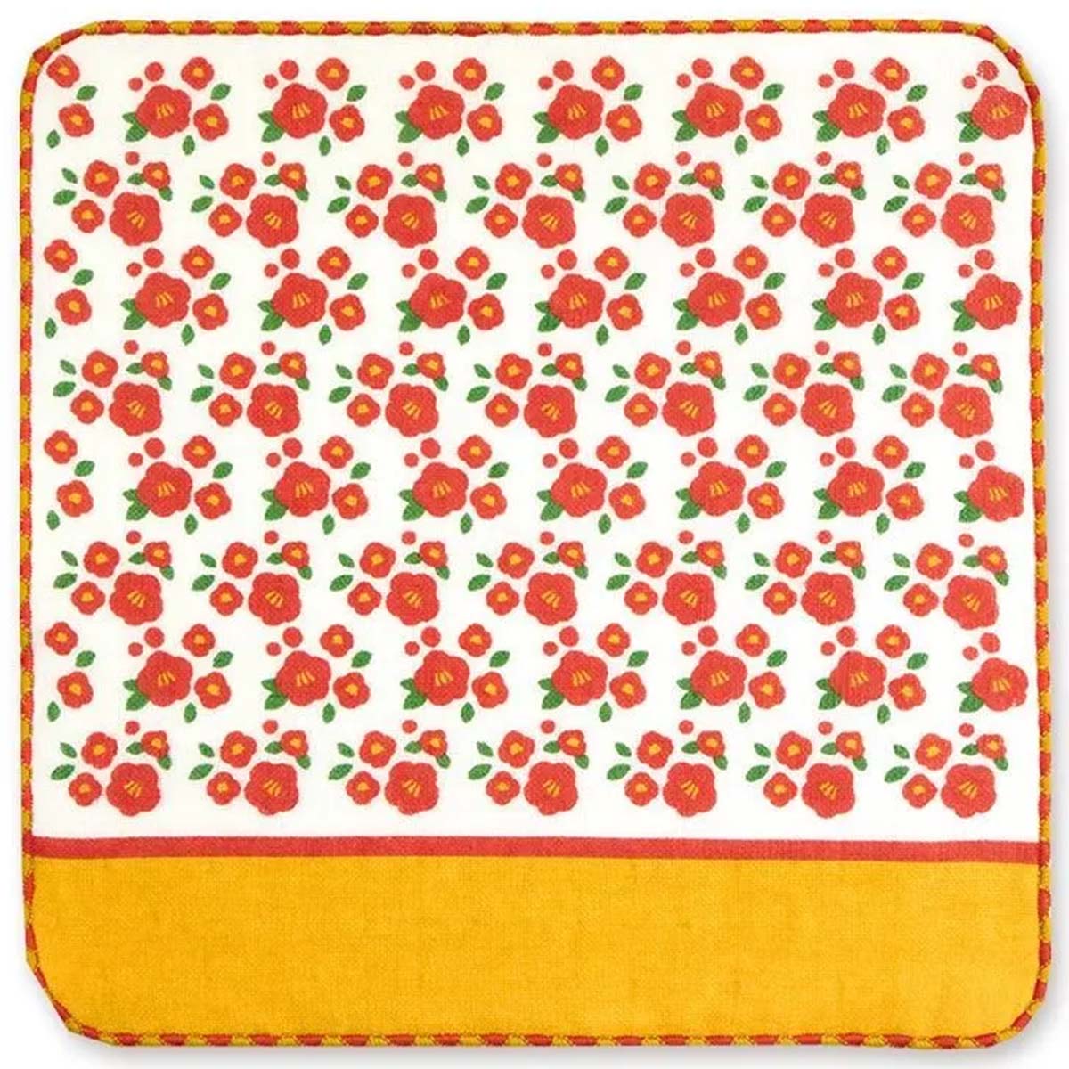 【ハンカチ】町娘のハンカチーフ 丸椿  FLORISTE 花屋篇  02856-商品画像