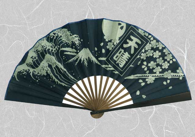 紳士布扇子 JAPONISM 天晴-商品画像