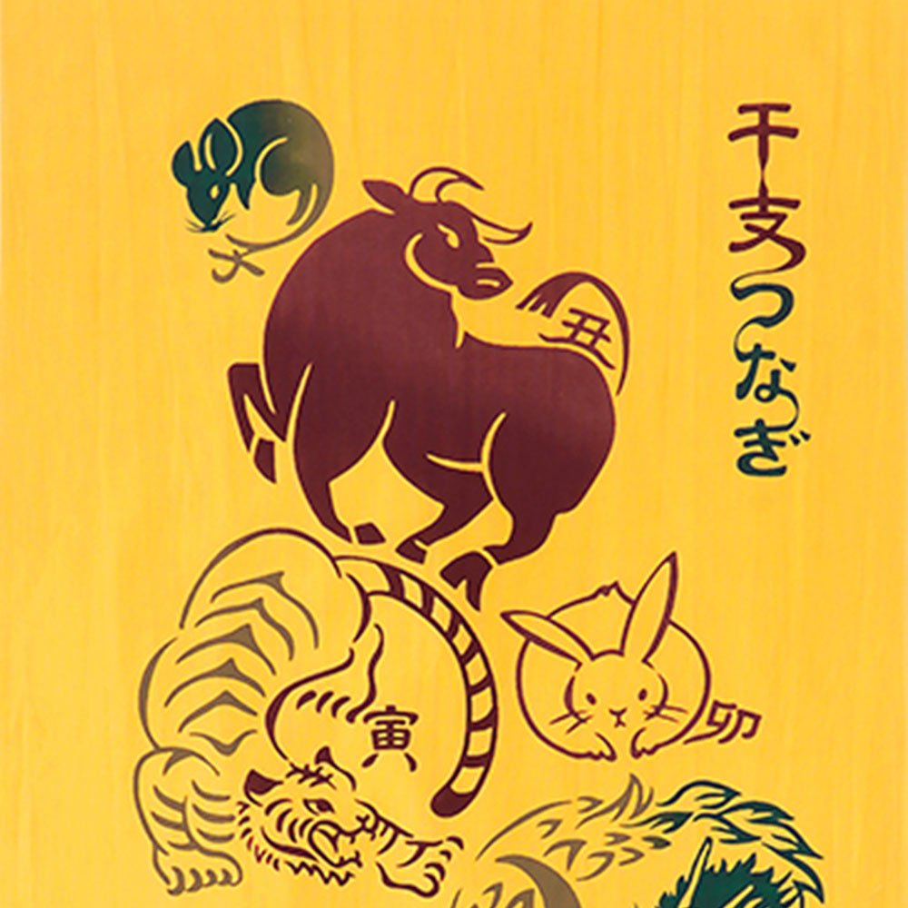 注染手ぬぐい 干支干支つなぎ 日本製-商品画像