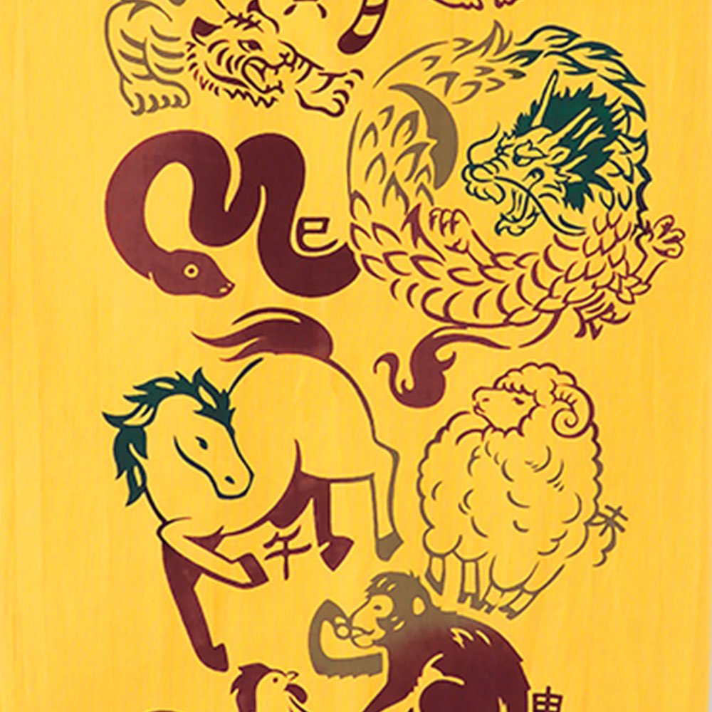 注染手ぬぐい 干支干支つなぎ 日本製-商品画像