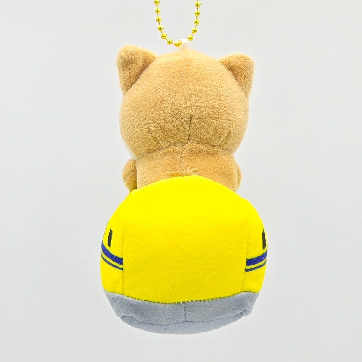 旅するマメしば ドクターイエロー ぬいぐるみボールチェーンキーホルダー-商品画像