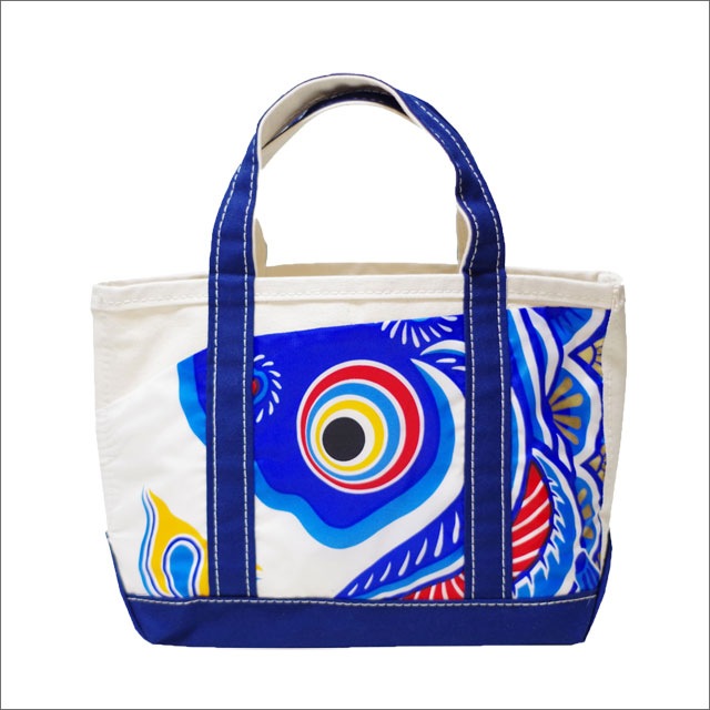 こい屋 鯉のぼり帆布トートバッグ 小 左向き 左肩掛け-商品画像