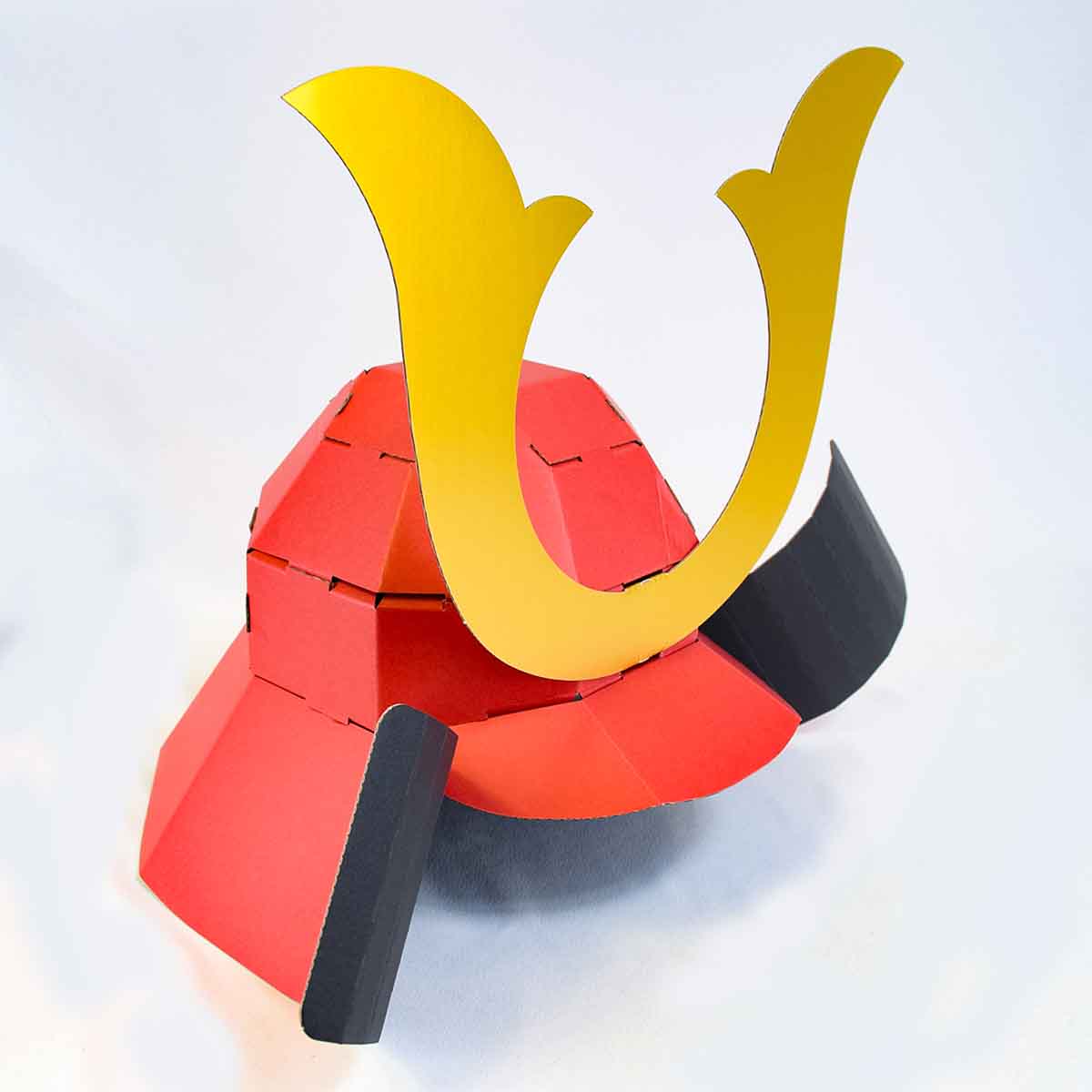 侍ヘルメット typeA しのびやオリジナル 紙兜 組み立て-商品画像