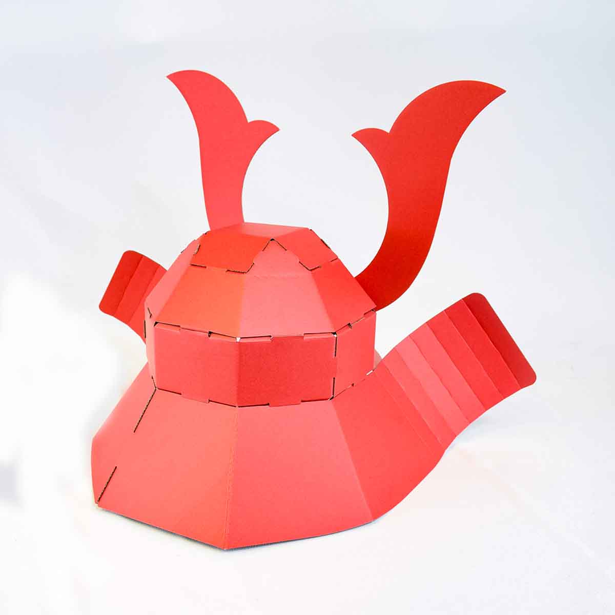 侍ヘルメット typeA しのびやオリジナル 紙兜 組み立て-商品画像