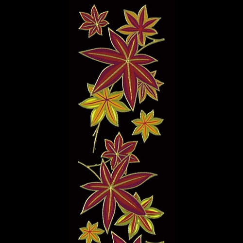蒔絵シール 舞妓はんの華かんざし 11月紅葉-商品画像