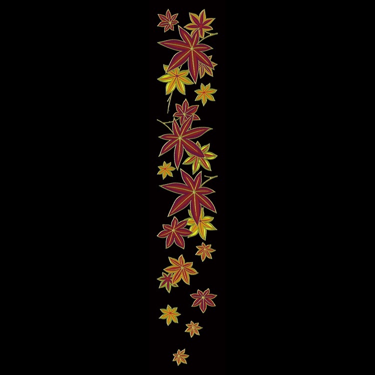 蒔絵シール 舞妓はんの華かんざし 11月紅葉-商品画像