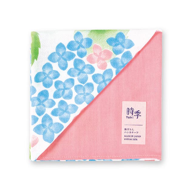 ハンカチ和ざらしハンカチーフ 時季 toki 梅雨明け 日本製 綿100%-商品画像