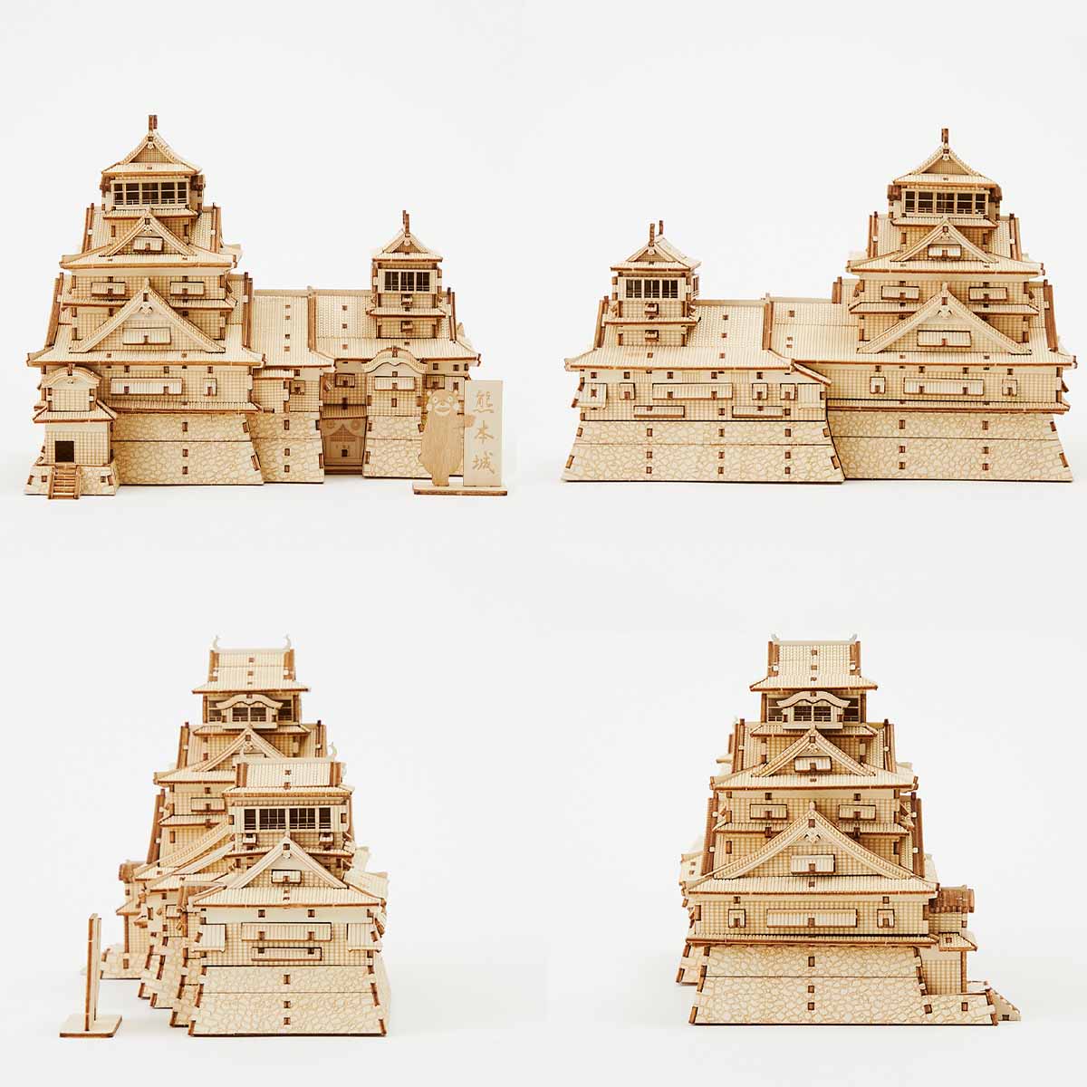 【新品未開封】ki-gu-mi 江戸城 熊本城(くまモンプレート付) セット品 ki-gu-mi 新・熊本城 (くまモン のプレート付) - 小学生 から 大人