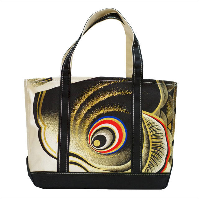 こい屋 鯉のぼり帆布バッグ リアル鯉 大 左向き 左肩掛け-商品画像