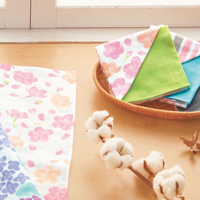 和ざらしはんかち 時季 toki 菜の花 菜種梅雨-商品画像