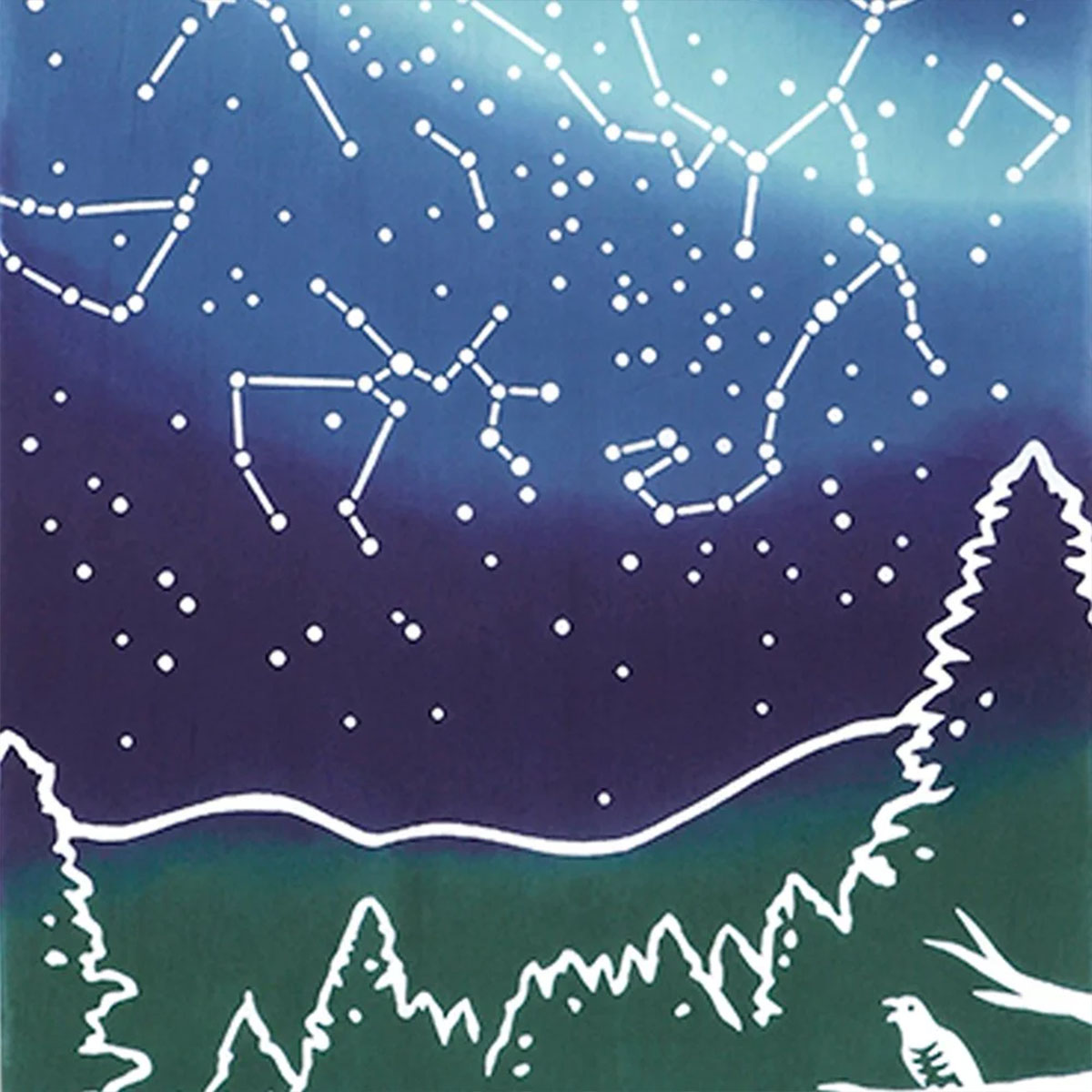 注染手ぬぐい 夏の風物詩  星空キャンプ 日本製-商品画像