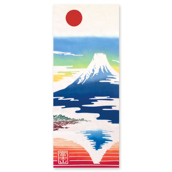 注染手ぬぐい 富士山 和楽 日本製-商品画像