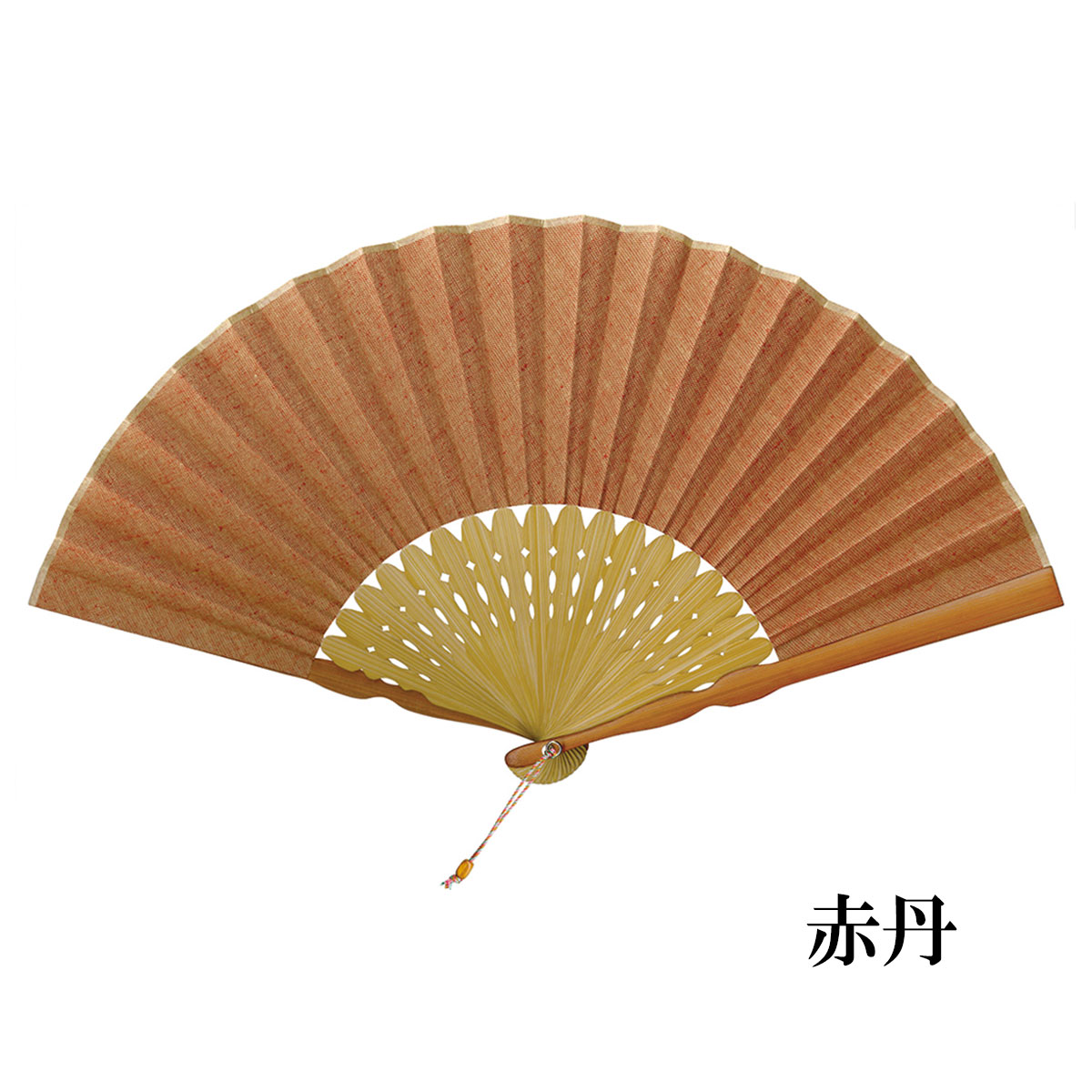 婦人布扇子 遠州綿紬 扇子箱付-商品画像