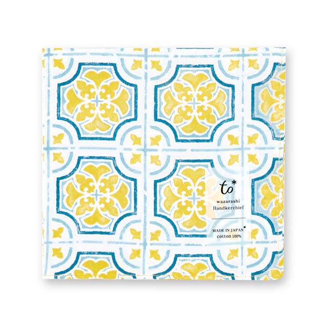 ハンカチ 和ざらしはんかち to* タイル ダンディライオン 日本製 綿100%-商品画像