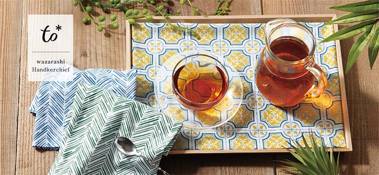 ハンカチ 和ざらしはんかち to* タイル ダンディライオン 日本製 綿100%-商品画像