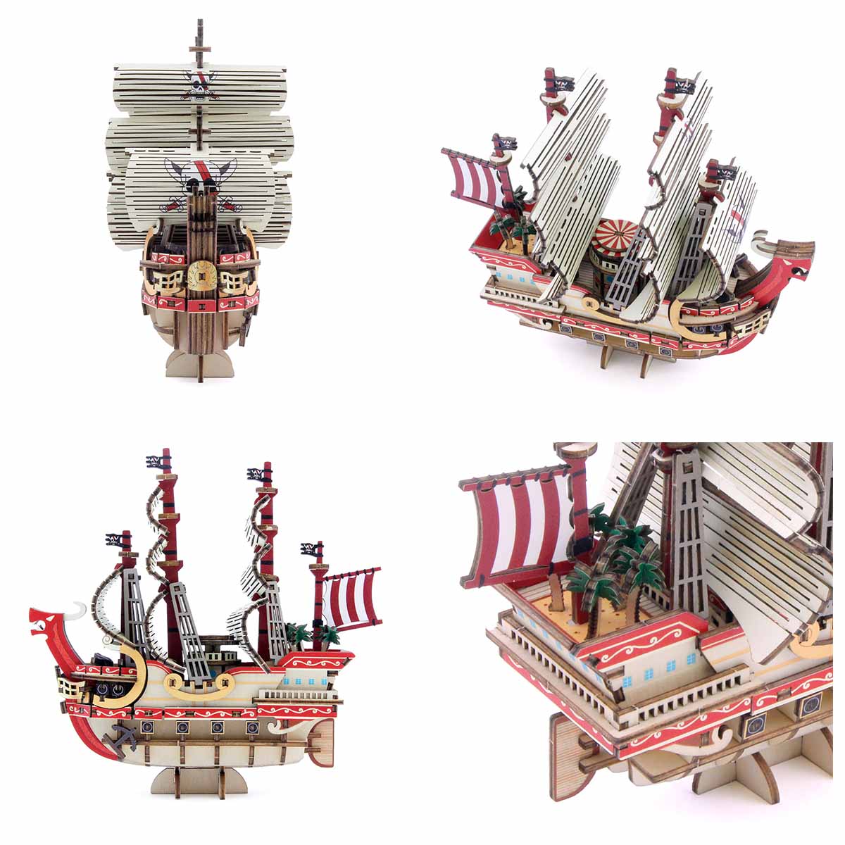 Wooden Art kigumi ワンピース レッドフォース号-商品画像