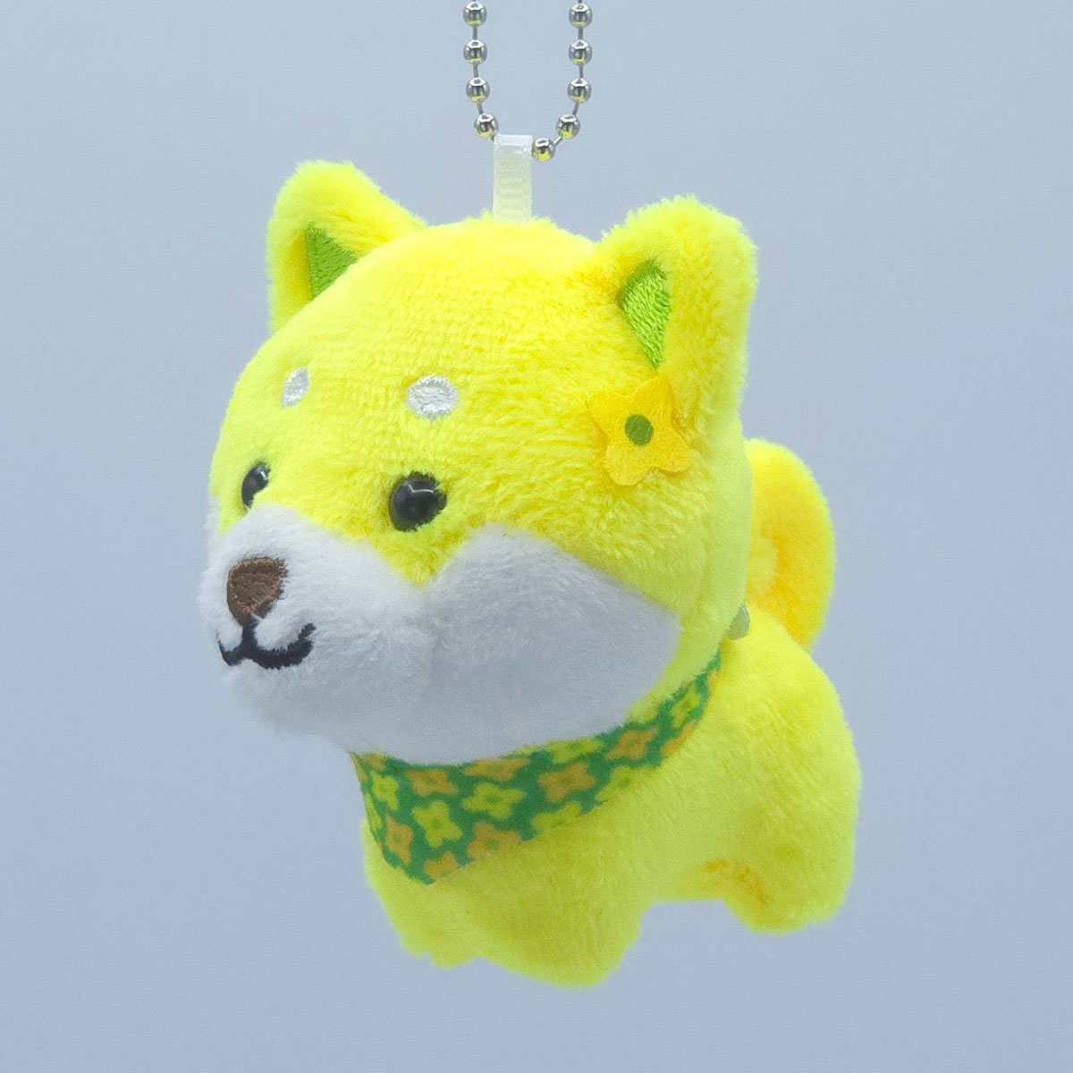 旅するマメしば 菜の花 千葉 ぬいぐるみボールチェーンキーホルダー-商品画像
