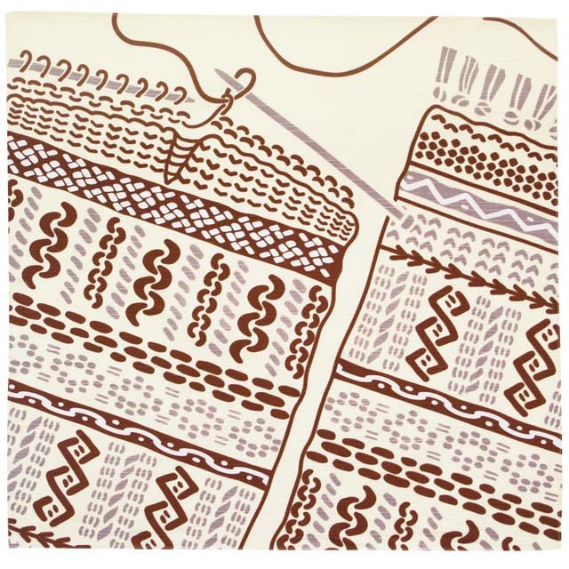 手捻染 小風呂敷 編み物 日本製-商品画像