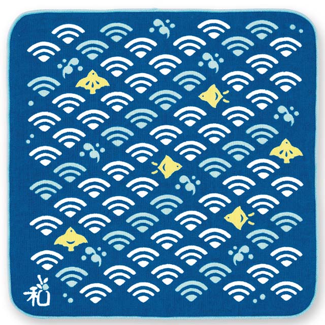 なごみはんかち 波ちどり-商品画像