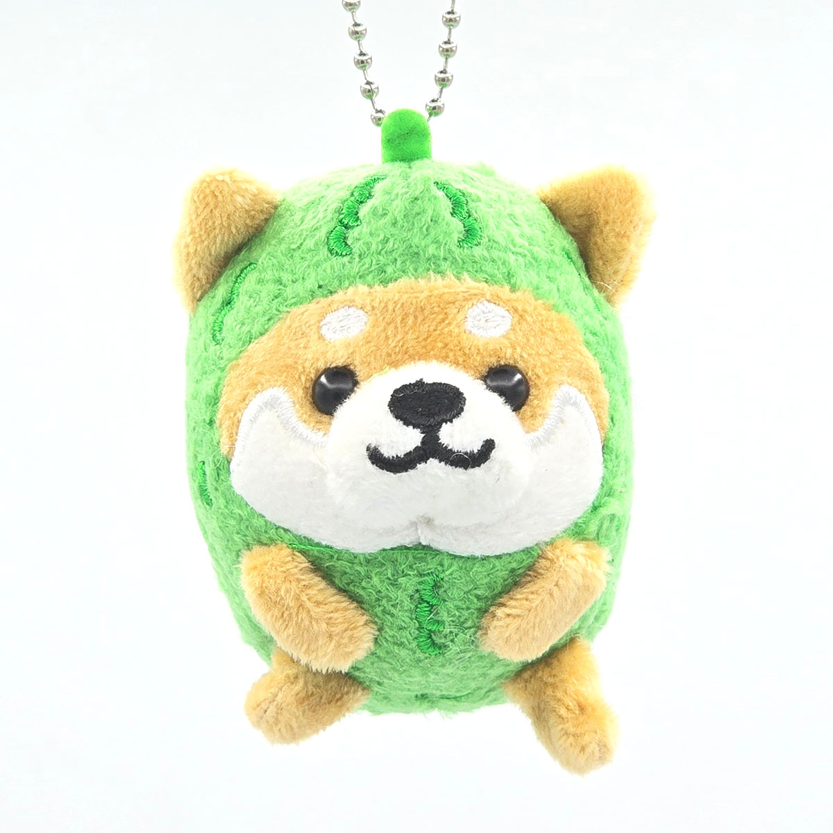 旅するマメしば ゴーヤー 沖縄 ぬいぐるみボールチェーンキーホルダー-商品画像