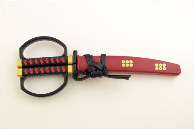 日本刀はさみ 真田幸村モデル ニッケン刃物-商品画像