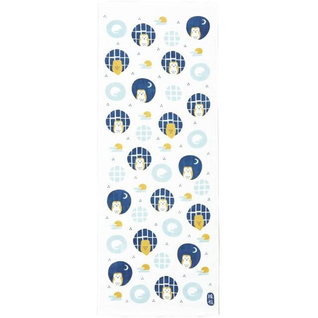 ミヤコレ 縁福えんぷくタオル ふくろう 福籠 縁福 泉州日本製 泉州タオル-商品画像