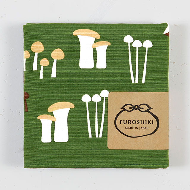 ミヤコレおかみさんの小風呂敷 きのこ-商品画像