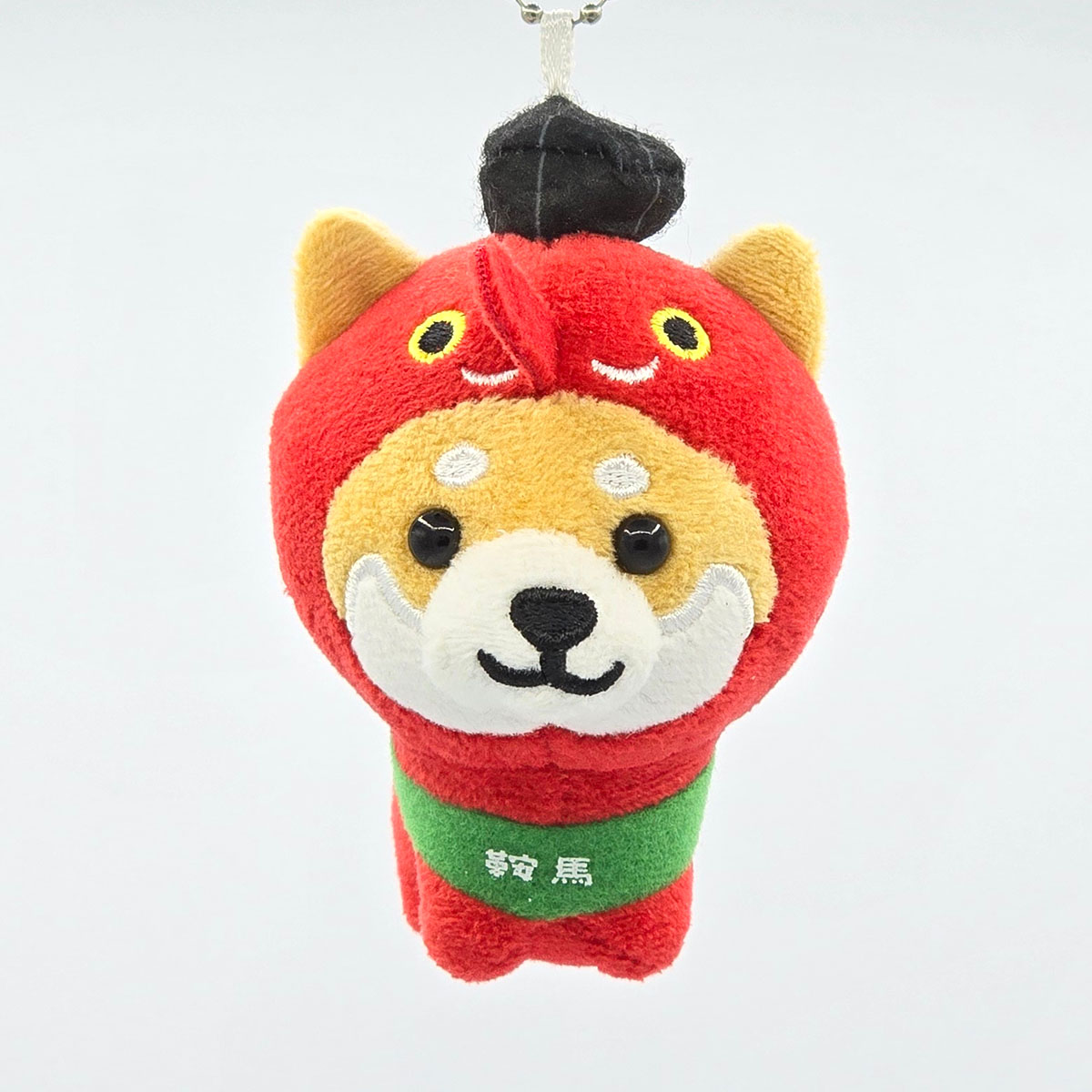 旅するマメしば 鞍馬天狗 ぬいぐるみボールチェーンキーホルダー-商品画像