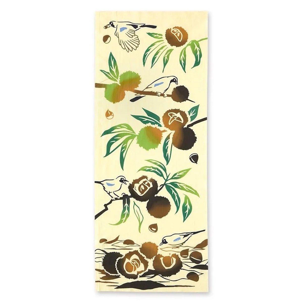 注染手ぬぐい 秋の風物詩 栗カケス 日本製-商品画像