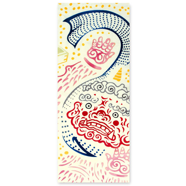 注染手ぬぐい まめ豆鬼退治 節分 日本製-商品画像