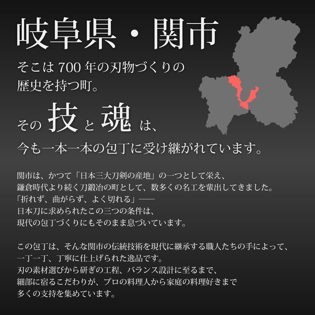 関龍作 関の包丁 SR-VGHシリーズ  岐阜県関市 日本製 三徳 菜切 切付 ペティ-商品画像