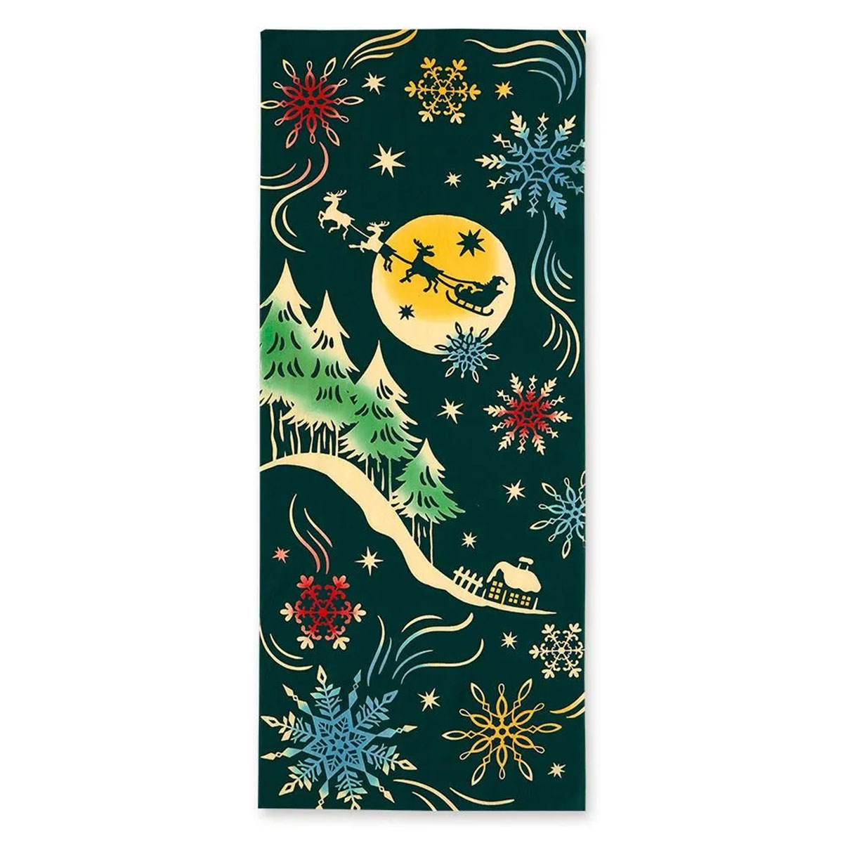 注染手ぬぐい クリスマス ムーンライトクリスマス 日本製-商品画像