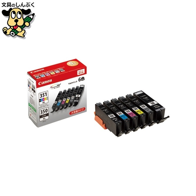 IJカートリッジ BCI-351XL+350XL/6MP キヤノン