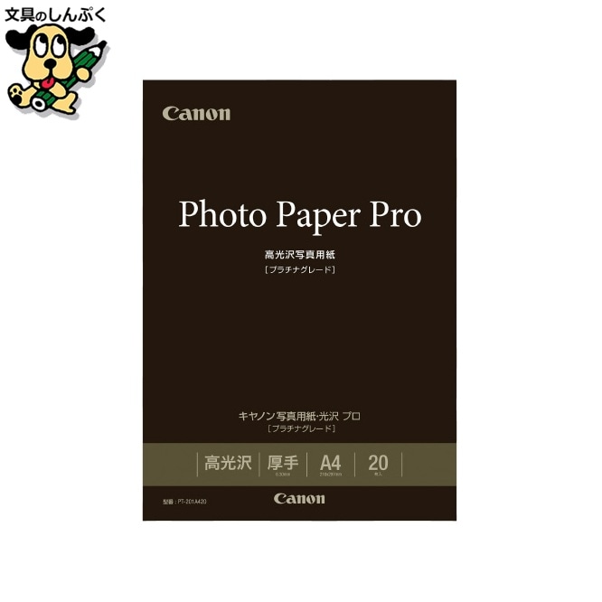 写真用紙 光沢プロ PT-201A420 A4 20枚 キヤノン