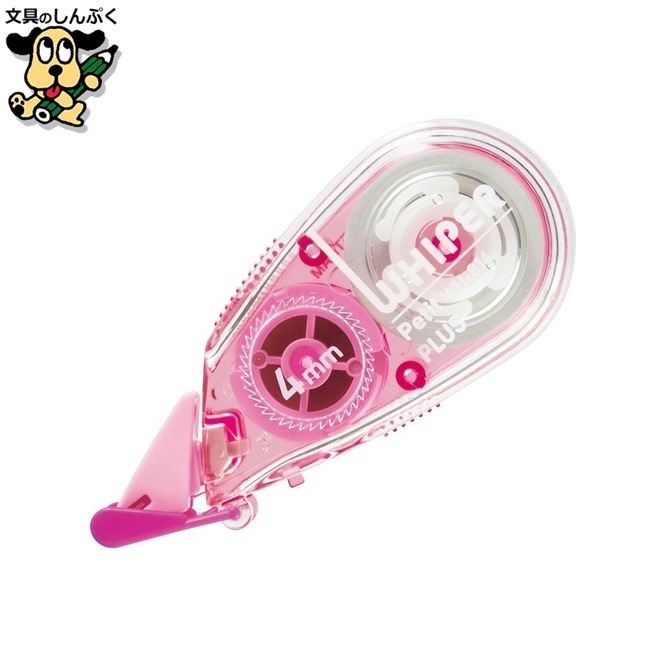 プラス 修正テープ ホワイパープチ 4mm ピンク