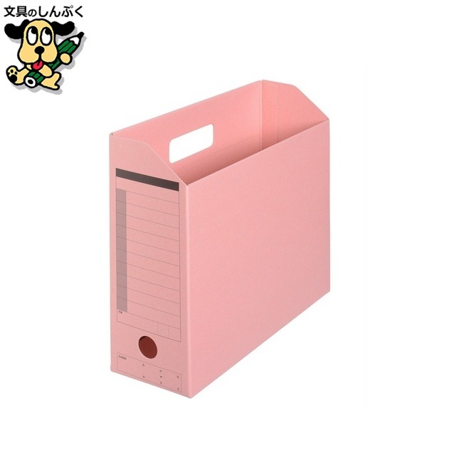 ボックスファイルFL-051BF A4E ピンク 10個 プラス