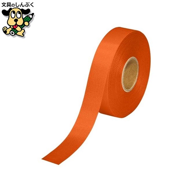 カラーリボンオレンジ 18mm*25m B818J-OR　スマートバリュー